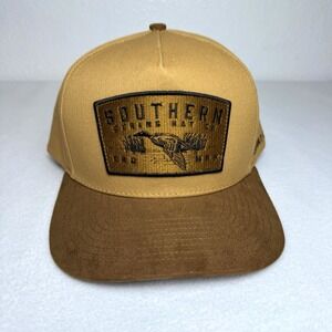 Southern String Hat Co Brown Snapback Adjustable Cap Duck Brown Patch May 2026